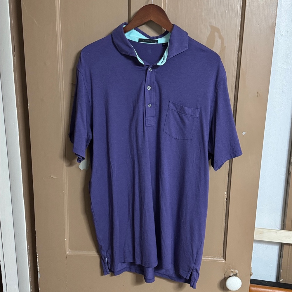 Greyson Purple and Mint Polo Shirt